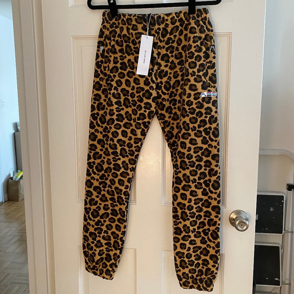 Adam Selman Sport Leopard Sweatpants